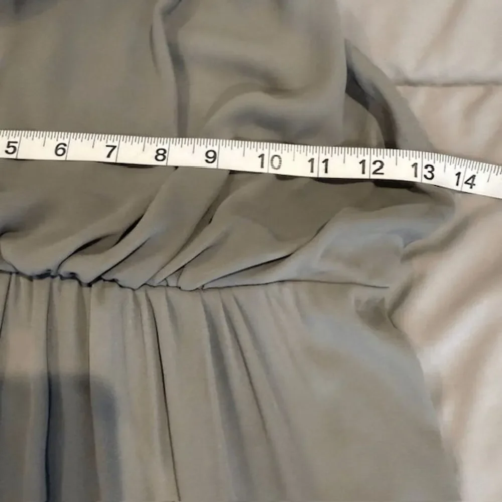 Show Me Your Mumu Amanda Maxi Dress Halter Neck Elastic Back Sage / Gray Size XS